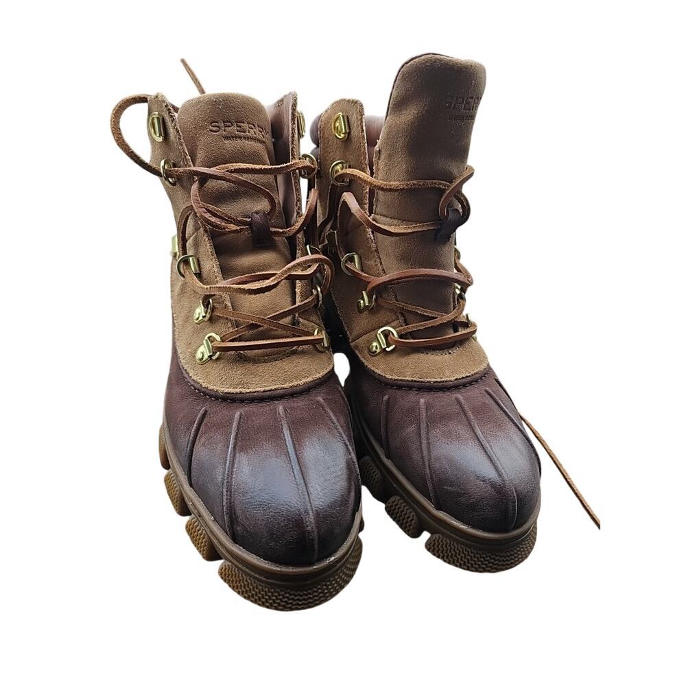 Sperry The Summit Leather Waterproof Snow/Rain Boots Women 9 EU 40 UK 6.5 86895